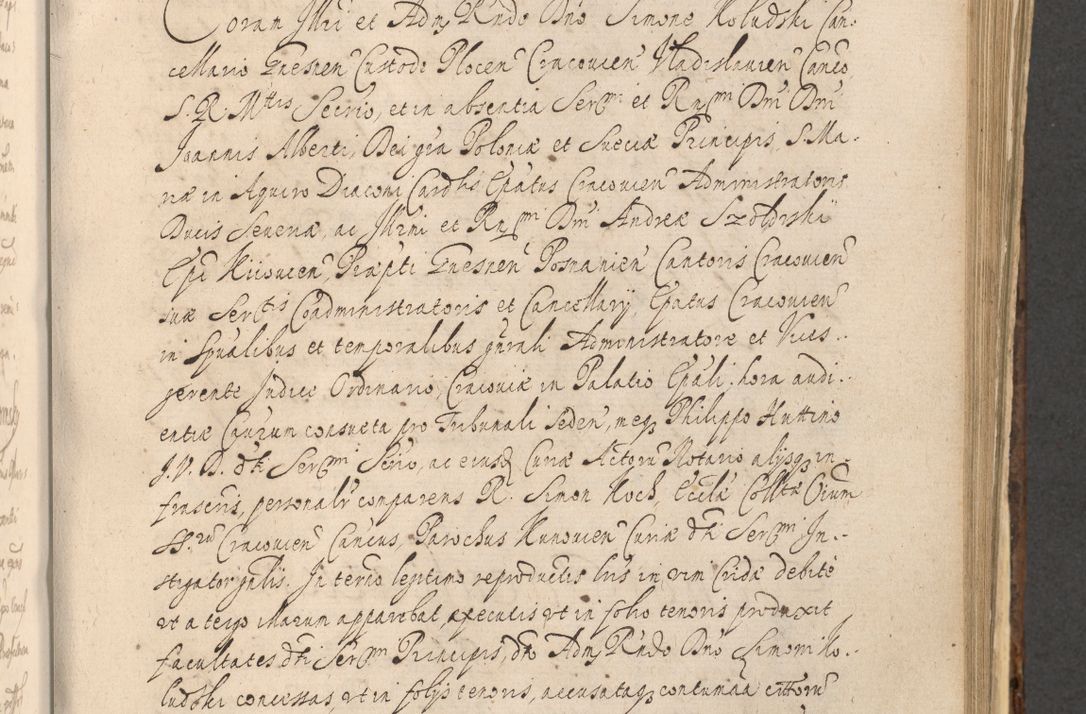 Zdjęcie nr 871 dla obiektu archiwalnego: Acta actorum, institutionum, resignationum, provisionum, decretorum, sententiarum, inscriptionum, testamentorum, confirmationum, ingrossationum, obligationum, quietationum, constitutionum R. D. Andreae Szołdrski, episcopi Kijoviensis, Gnesnensis et Posnaniensis praepositi, cantoris Cracoviensis, Vladislaviensis canonici, R. S. M. secretarii, episcopatus Cracoviensis in spiritualibus er temporalibus deputati anno 1633, 1634 et 1635