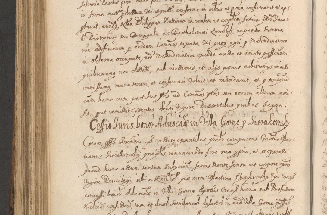 Zdjęcie nr 870 dla obiektu archiwalnego: Acta actorum, institutionum, resignationum, provisionum, decretorum, sententiarum, inscriptionum, testamentorum, confirmationum, ingrossationum, obligationum, quietationum, constitutionum R. D. Andreae Szołdrski, episcopi Kijoviensis, Gnesnensis et Posnaniensis praepositi, cantoris Cracoviensis, Vladislaviensis canonici, R. S. M. secretarii, episcopatus Cracoviensis in spiritualibus er temporalibus deputati anno 1633, 1634 et 1635