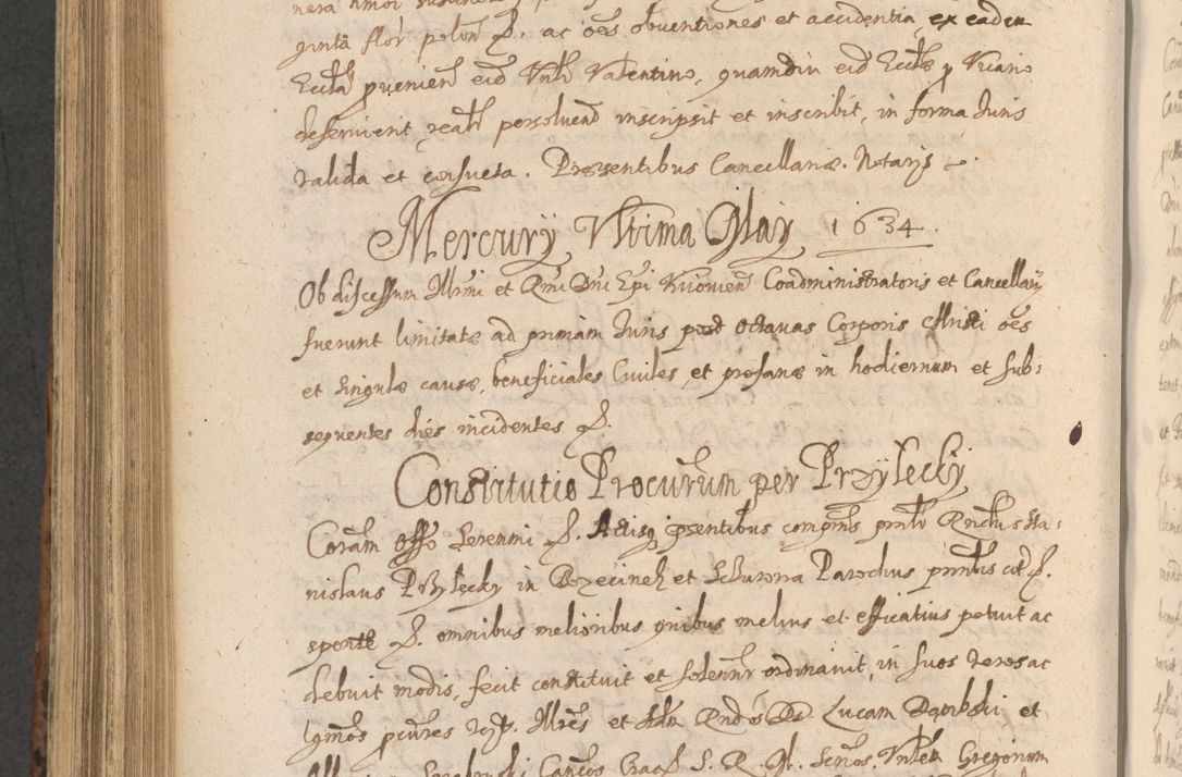 Zdjęcie nr 866 dla obiektu archiwalnego: Acta actorum, institutionum, resignationum, provisionum, decretorum, sententiarum, inscriptionum, testamentorum, confirmationum, ingrossationum, obligationum, quietationum, constitutionum R. D. Andreae Szołdrski, episcopi Kijoviensis, Gnesnensis et Posnaniensis praepositi, cantoris Cracoviensis, Vladislaviensis canonici, R. S. M. secretarii, episcopatus Cracoviensis in spiritualibus er temporalibus deputati anno 1633, 1634 et 1635