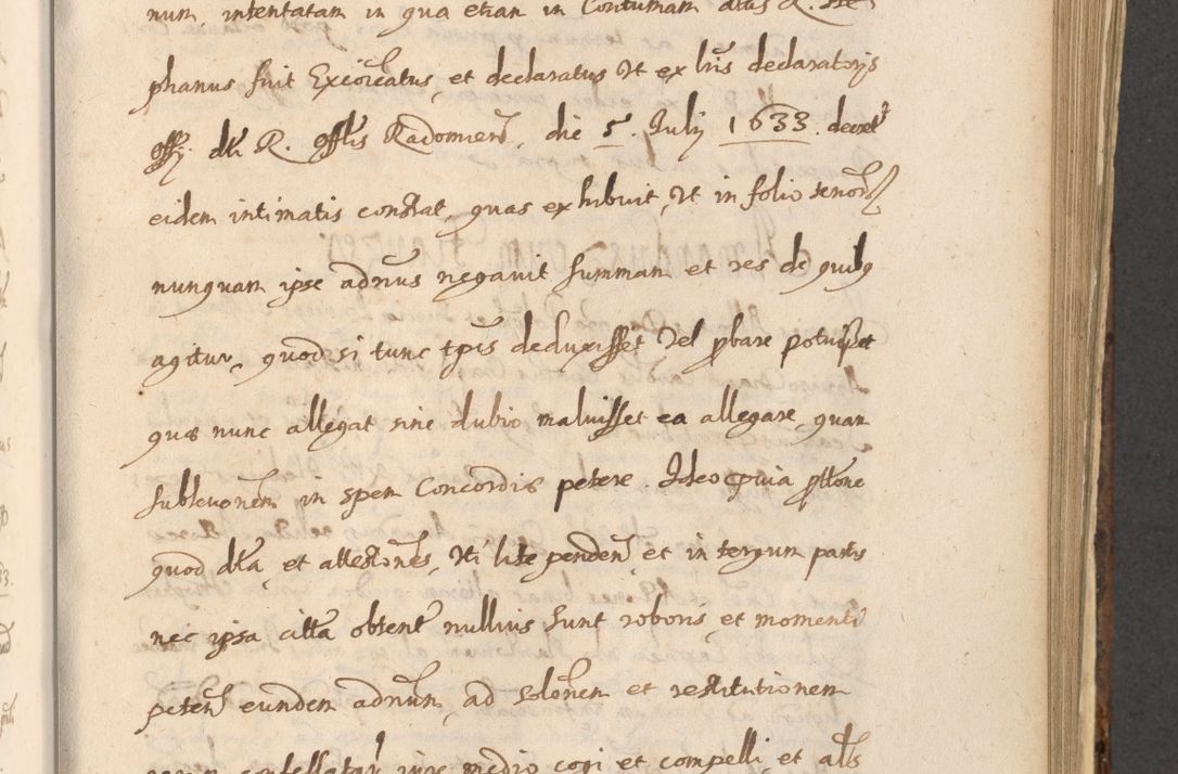 Zdjęcie nr 853 dla obiektu archiwalnego: Acta actorum, institutionum, resignationum, provisionum, decretorum, sententiarum, inscriptionum, testamentorum, confirmationum, ingrossationum, obligationum, quietationum, constitutionum R. D. Andreae Szołdrski, episcopi Kijoviensis, Gnesnensis et Posnaniensis praepositi, cantoris Cracoviensis, Vladislaviensis canonici, R. S. M. secretarii, episcopatus Cracoviensis in spiritualibus er temporalibus deputati anno 1633, 1634 et 1635