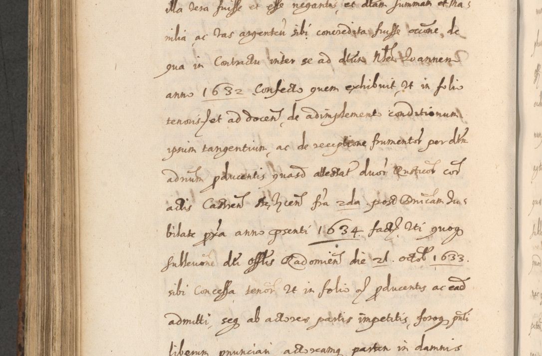 Zdjęcie nr 852 dla obiektu archiwalnego: Acta actorum, institutionum, resignationum, provisionum, decretorum, sententiarum, inscriptionum, testamentorum, confirmationum, ingrossationum, obligationum, quietationum, constitutionum R. D. Andreae Szołdrski, episcopi Kijoviensis, Gnesnensis et Posnaniensis praepositi, cantoris Cracoviensis, Vladislaviensis canonici, R. S. M. secretarii, episcopatus Cracoviensis in spiritualibus er temporalibus deputati anno 1633, 1634 et 1635