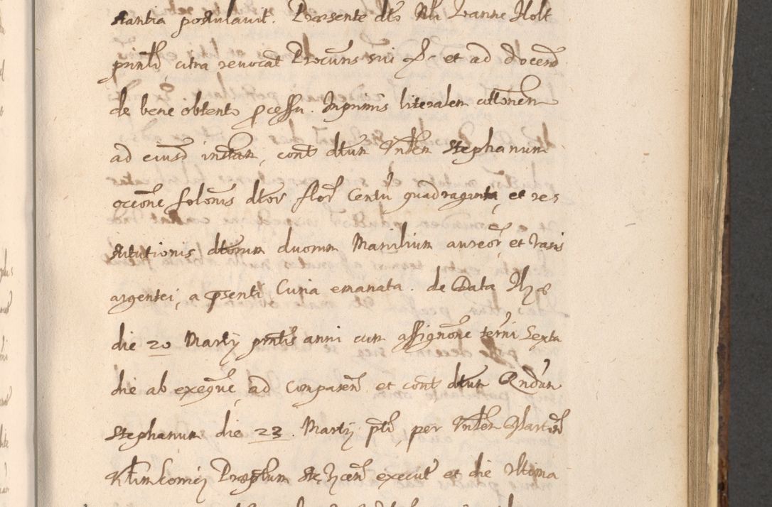 Zdjęcie nr 849 dla obiektu archiwalnego: Acta actorum, institutionum, resignationum, provisionum, decretorum, sententiarum, inscriptionum, testamentorum, confirmationum, ingrossationum, obligationum, quietationum, constitutionum R. D. Andreae Szołdrski, episcopi Kijoviensis, Gnesnensis et Posnaniensis praepositi, cantoris Cracoviensis, Vladislaviensis canonici, R. S. M. secretarii, episcopatus Cracoviensis in spiritualibus er temporalibus deputati anno 1633, 1634 et 1635