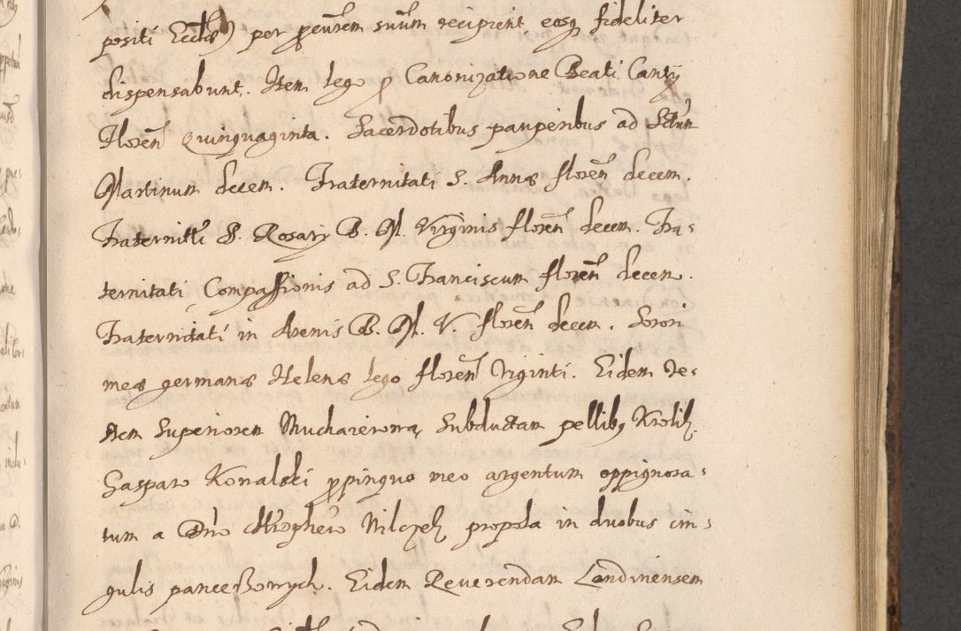 Zdjęcie nr 819 dla obiektu archiwalnego: Acta actorum, institutionum, resignationum, provisionum, decretorum, sententiarum, inscriptionum, testamentorum, confirmationum, ingrossationum, obligationum, quietationum, constitutionum R. D. Andreae Szołdrski, episcopi Kijoviensis, Gnesnensis et Posnaniensis praepositi, cantoris Cracoviensis, Vladislaviensis canonici, R. S. M. secretarii, episcopatus Cracoviensis in spiritualibus er temporalibus deputati anno 1633, 1634 et 1635