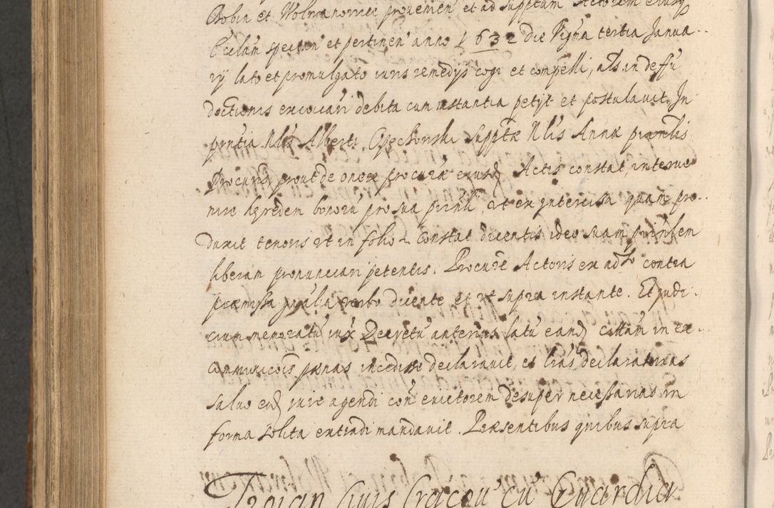 Zdjęcie nr 1012 dla obiektu archiwalnego: Acta actorum, institutionum, resignationum, provisionum, decretorum, sententiarum, inscriptionum, testamentorum, confirmationum, ingrossationum, obligationum, quietationum, constitutionum R. D. Andreae Szołdrski, episcopi Kijoviensis, Gnesnensis et Posnaniensis praepositi, cantoris Cracoviensis, Vladislaviensis canonici, R. S. M. secretarii, episcopatus Cracoviensis in spiritualibus er temporalibus deputati anno 1633, 1634 et 1635