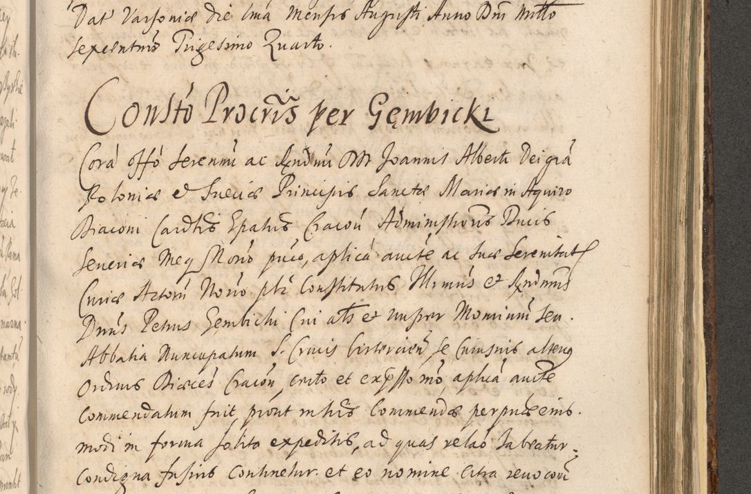 Zdjęcie nr 1209 dla obiektu archiwalnego: Acta actorum, institutionum, resignationum, provisionum, decretorum, sententiarum, inscriptionum, testamentorum, confirmationum, ingrossationum, obligationum, quietationum, constitutionum R. D. Andreae Szołdrski, episcopi Kijoviensis, Gnesnensis et Posnaniensis praepositi, cantoris Cracoviensis, Vladislaviensis canonici, R. S. M. secretarii, episcopatus Cracoviensis in spiritualibus er temporalibus deputati anno 1633, 1634 et 1635