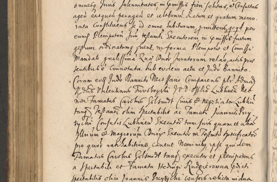 Zdjęcie nr 1204 dla obiektu archiwalnego: Acta actorum, institutionum, resignationum, provisionum, decretorum, sententiarum, inscriptionum, testamentorum, confirmationum, ingrossationum, obligationum, quietationum, constitutionum R. D. Andreae Szołdrski, episcopi Kijoviensis, Gnesnensis et Posnaniensis praepositi, cantoris Cracoviensis, Vladislaviensis canonici, R. S. M. secretarii, episcopatus Cracoviensis in spiritualibus er temporalibus deputati anno 1633, 1634 et 1635