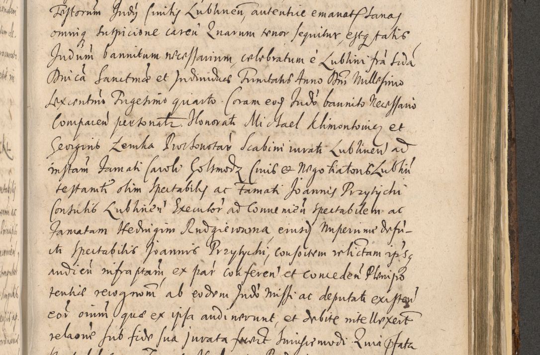 Zdjęcie nr 1203 dla obiektu archiwalnego: Acta actorum, institutionum, resignationum, provisionum, decretorum, sententiarum, inscriptionum, testamentorum, confirmationum, ingrossationum, obligationum, quietationum, constitutionum R. D. Andreae Szołdrski, episcopi Kijoviensis, Gnesnensis et Posnaniensis praepositi, cantoris Cracoviensis, Vladislaviensis canonici, R. S. M. secretarii, episcopatus Cracoviensis in spiritualibus er temporalibus deputati anno 1633, 1634 et 1635