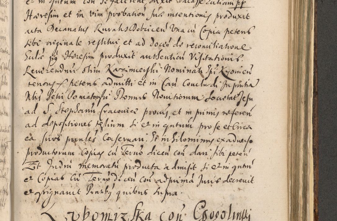 Zdjęcie nr 1197 dla obiektu archiwalnego: Acta actorum, institutionum, resignationum, provisionum, decretorum, sententiarum, inscriptionum, testamentorum, confirmationum, ingrossationum, obligationum, quietationum, constitutionum R. D. Andreae Szołdrski, episcopi Kijoviensis, Gnesnensis et Posnaniensis praepositi, cantoris Cracoviensis, Vladislaviensis canonici, R. S. M. secretarii, episcopatus Cracoviensis in spiritualibus er temporalibus deputati anno 1633, 1634 et 1635