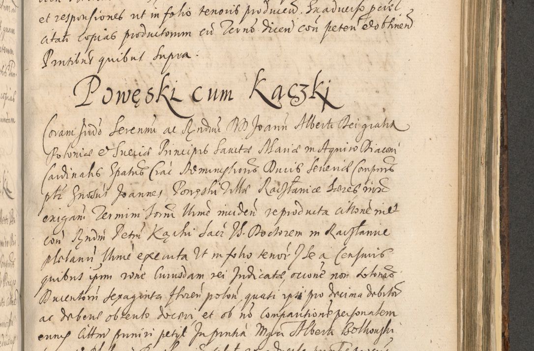 Zdjęcie nr 1195 dla obiektu archiwalnego: Acta actorum, institutionum, resignationum, provisionum, decretorum, sententiarum, inscriptionum, testamentorum, confirmationum, ingrossationum, obligationum, quietationum, constitutionum R. D. Andreae Szołdrski, episcopi Kijoviensis, Gnesnensis et Posnaniensis praepositi, cantoris Cracoviensis, Vladislaviensis canonici, R. S. M. secretarii, episcopatus Cracoviensis in spiritualibus er temporalibus deputati anno 1633, 1634 et 1635