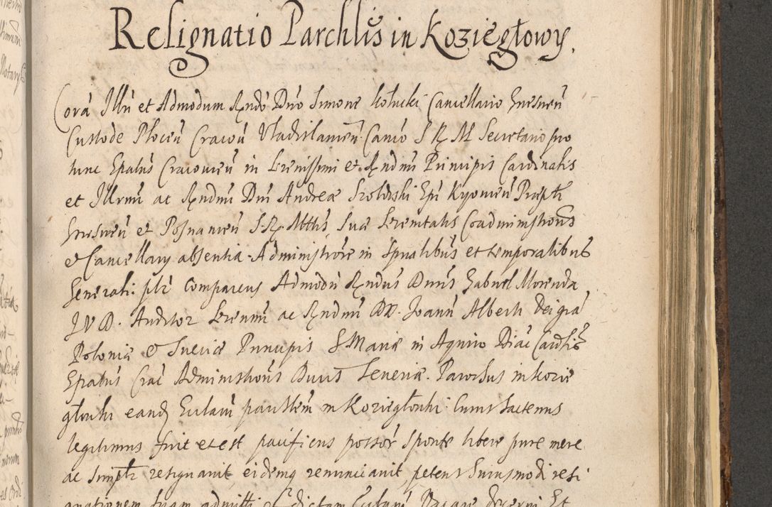 Zdjęcie nr 1181 dla obiektu archiwalnego: Acta actorum, institutionum, resignationum, provisionum, decretorum, sententiarum, inscriptionum, testamentorum, confirmationum, ingrossationum, obligationum, quietationum, constitutionum R. D. Andreae Szołdrski, episcopi Kijoviensis, Gnesnensis et Posnaniensis praepositi, cantoris Cracoviensis, Vladislaviensis canonici, R. S. M. secretarii, episcopatus Cracoviensis in spiritualibus er temporalibus deputati anno 1633, 1634 et 1635