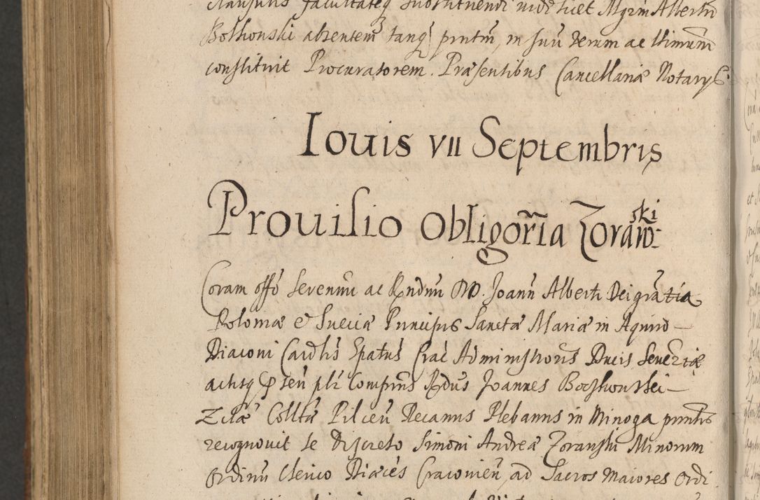 Zdjęcie nr 1180 dla obiektu archiwalnego: Acta actorum, institutionum, resignationum, provisionum, decretorum, sententiarum, inscriptionum, testamentorum, confirmationum, ingrossationum, obligationum, quietationum, constitutionum R. D. Andreae Szołdrski, episcopi Kijoviensis, Gnesnensis et Posnaniensis praepositi, cantoris Cracoviensis, Vladislaviensis canonici, R. S. M. secretarii, episcopatus Cracoviensis in spiritualibus er temporalibus deputati anno 1633, 1634 et 1635