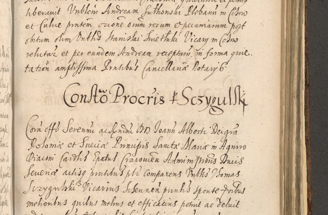 Zdjęcie nr 1179 dla obiektu archiwalnego: Acta actorum, institutionum, resignationum, provisionum, decretorum, sententiarum, inscriptionum, testamentorum, confirmationum, ingrossationum, obligationum, quietationum, constitutionum R. D. Andreae Szołdrski, episcopi Kijoviensis, Gnesnensis et Posnaniensis praepositi, cantoris Cracoviensis, Vladislaviensis canonici, R. S. M. secretarii, episcopatus Cracoviensis in spiritualibus er temporalibus deputati anno 1633, 1634 et 1635