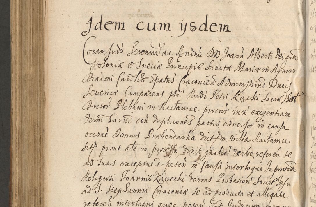 Zdjęcie nr 1178 dla obiektu archiwalnego: Acta actorum, institutionum, resignationum, provisionum, decretorum, sententiarum, inscriptionum, testamentorum, confirmationum, ingrossationum, obligationum, quietationum, constitutionum R. D. Andreae Szołdrski, episcopi Kijoviensis, Gnesnensis et Posnaniensis praepositi, cantoris Cracoviensis, Vladislaviensis canonici, R. S. M. secretarii, episcopatus Cracoviensis in spiritualibus er temporalibus deputati anno 1633, 1634 et 1635