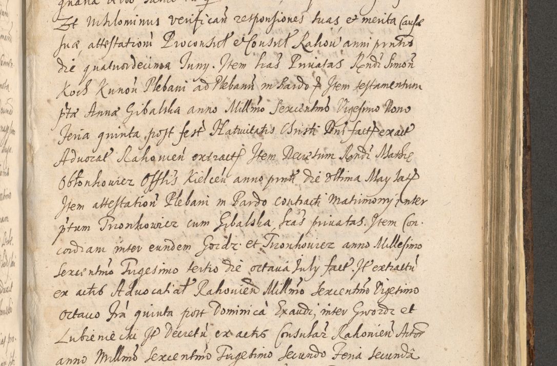 Zdjęcie nr 1163 dla obiektu archiwalnego: Acta actorum, institutionum, resignationum, provisionum, decretorum, sententiarum, inscriptionum, testamentorum, confirmationum, ingrossationum, obligationum, quietationum, constitutionum R. D. Andreae Szołdrski, episcopi Kijoviensis, Gnesnensis et Posnaniensis praepositi, cantoris Cracoviensis, Vladislaviensis canonici, R. S. M. secretarii, episcopatus Cracoviensis in spiritualibus er temporalibus deputati anno 1633, 1634 et 1635