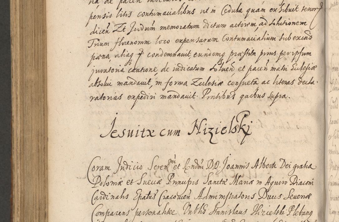 Zdjęcie nr 1156 dla obiektu archiwalnego: Acta actorum, institutionum, resignationum, provisionum, decretorum, sententiarum, inscriptionum, testamentorum, confirmationum, ingrossationum, obligationum, quietationum, constitutionum R. D. Andreae Szołdrski, episcopi Kijoviensis, Gnesnensis et Posnaniensis praepositi, cantoris Cracoviensis, Vladislaviensis canonici, R. S. M. secretarii, episcopatus Cracoviensis in spiritualibus er temporalibus deputati anno 1633, 1634 et 1635