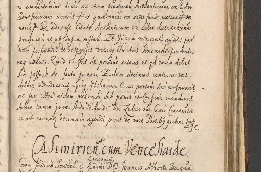Zdjęcie nr 1153 dla obiektu archiwalnego: Acta actorum, institutionum, resignationum, provisionum, decretorum, sententiarum, inscriptionum, testamentorum, confirmationum, ingrossationum, obligationum, quietationum, constitutionum R. D. Andreae Szołdrski, episcopi Kijoviensis, Gnesnensis et Posnaniensis praepositi, cantoris Cracoviensis, Vladislaviensis canonici, R. S. M. secretarii, episcopatus Cracoviensis in spiritualibus er temporalibus deputati anno 1633, 1634 et 1635