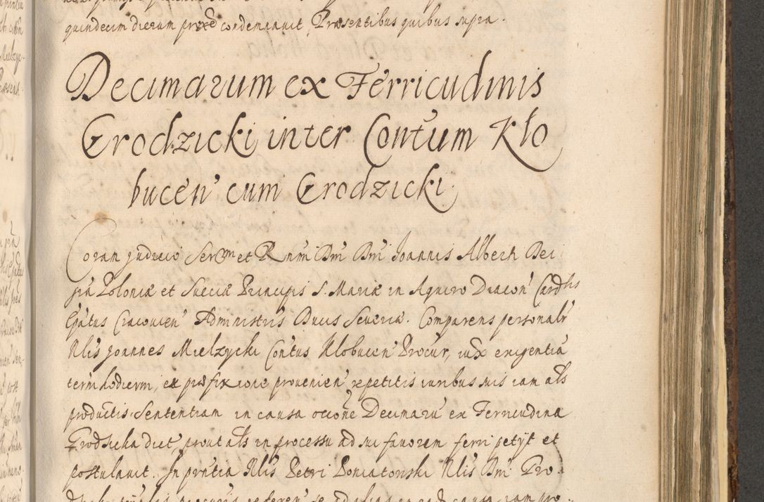 Zdjęcie nr 1137 dla obiektu archiwalnego: Acta actorum, institutionum, resignationum, provisionum, decretorum, sententiarum, inscriptionum, testamentorum, confirmationum, ingrossationum, obligationum, quietationum, constitutionum R. D. Andreae Szołdrski, episcopi Kijoviensis, Gnesnensis et Posnaniensis praepositi, cantoris Cracoviensis, Vladislaviensis canonici, R. S. M. secretarii, episcopatus Cracoviensis in spiritualibus er temporalibus deputati anno 1633, 1634 et 1635