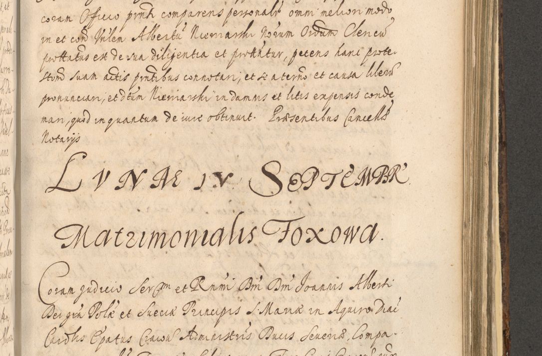 Zdjęcie nr 1129 dla obiektu archiwalnego: Acta actorum, institutionum, resignationum, provisionum, decretorum, sententiarum, inscriptionum, testamentorum, confirmationum, ingrossationum, obligationum, quietationum, constitutionum R. D. Andreae Szołdrski, episcopi Kijoviensis, Gnesnensis et Posnaniensis praepositi, cantoris Cracoviensis, Vladislaviensis canonici, R. S. M. secretarii, episcopatus Cracoviensis in spiritualibus er temporalibus deputati anno 1633, 1634 et 1635