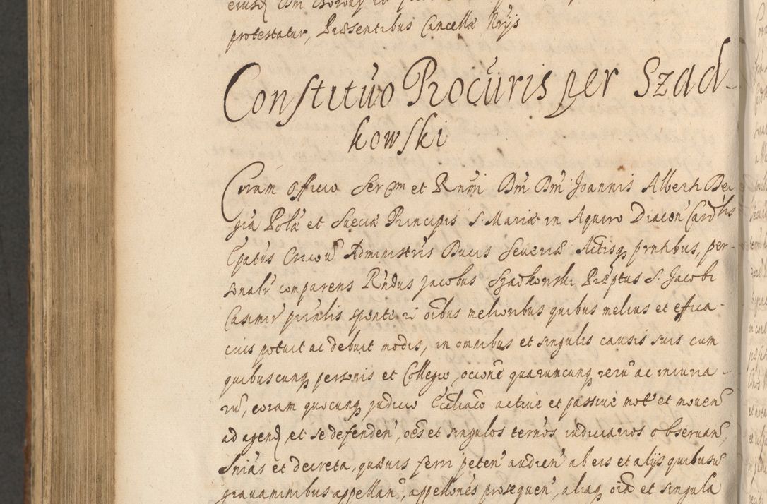 Zdjęcie nr 1124 dla obiektu archiwalnego: Acta actorum, institutionum, resignationum, provisionum, decretorum, sententiarum, inscriptionum, testamentorum, confirmationum, ingrossationum, obligationum, quietationum, constitutionum R. D. Andreae Szołdrski, episcopi Kijoviensis, Gnesnensis et Posnaniensis praepositi, cantoris Cracoviensis, Vladislaviensis canonici, R. S. M. secretarii, episcopatus Cracoviensis in spiritualibus er temporalibus deputati anno 1633, 1634 et 1635