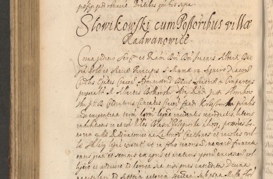 Zdjęcie nr 1118 dla obiektu archiwalnego: Acta actorum, institutionum, resignationum, provisionum, decretorum, sententiarum, inscriptionum, testamentorum, confirmationum, ingrossationum, obligationum, quietationum, constitutionum R. D. Andreae Szołdrski, episcopi Kijoviensis, Gnesnensis et Posnaniensis praepositi, cantoris Cracoviensis, Vladislaviensis canonici, R. S. M. secretarii, episcopatus Cracoviensis in spiritualibus er temporalibus deputati anno 1633, 1634 et 1635