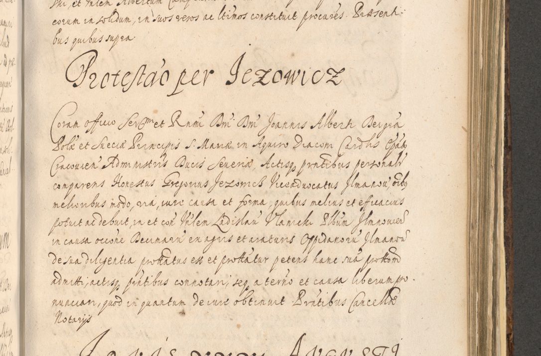 Zdjęcie nr 1109 dla obiektu archiwalnego: Acta actorum, institutionum, resignationum, provisionum, decretorum, sententiarum, inscriptionum, testamentorum, confirmationum, ingrossationum, obligationum, quietationum, constitutionum R. D. Andreae Szołdrski, episcopi Kijoviensis, Gnesnensis et Posnaniensis praepositi, cantoris Cracoviensis, Vladislaviensis canonici, R. S. M. secretarii, episcopatus Cracoviensis in spiritualibus er temporalibus deputati anno 1633, 1634 et 1635