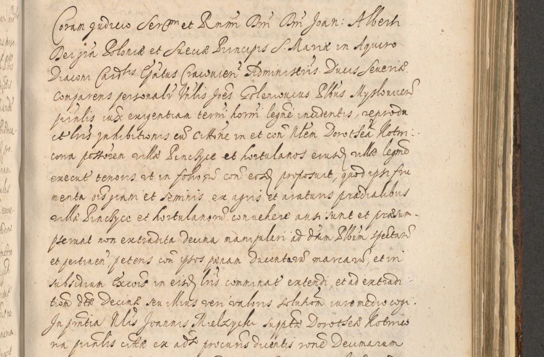 Zdjęcie nr 1093 dla obiektu archiwalnego: Acta actorum, institutionum, resignationum, provisionum, decretorum, sententiarum, inscriptionum, testamentorum, confirmationum, ingrossationum, obligationum, quietationum, constitutionum R. D. Andreae Szołdrski, episcopi Kijoviensis, Gnesnensis et Posnaniensis praepositi, cantoris Cracoviensis, Vladislaviensis canonici, R. S. M. secretarii, episcopatus Cracoviensis in spiritualibus er temporalibus deputati anno 1633, 1634 et 1635