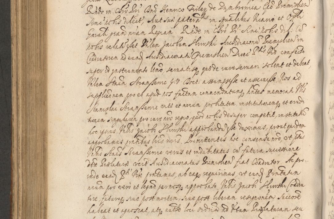 Zdjęcie nr 1088 dla obiektu archiwalnego: Acta actorum, institutionum, resignationum, provisionum, decretorum, sententiarum, inscriptionum, testamentorum, confirmationum, ingrossationum, obligationum, quietationum, constitutionum R. D. Andreae Szołdrski, episcopi Kijoviensis, Gnesnensis et Posnaniensis praepositi, cantoris Cracoviensis, Vladislaviensis canonici, R. S. M. secretarii, episcopatus Cracoviensis in spiritualibus er temporalibus deputati anno 1633, 1634 et 1635