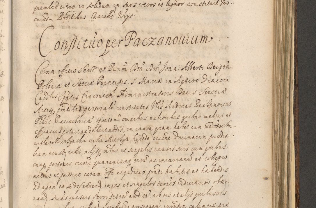 Zdjęcie nr 1083 dla obiektu archiwalnego: Acta actorum, institutionum, resignationum, provisionum, decretorum, sententiarum, inscriptionum, testamentorum, confirmationum, ingrossationum, obligationum, quietationum, constitutionum R. D. Andreae Szołdrski, episcopi Kijoviensis, Gnesnensis et Posnaniensis praepositi, cantoris Cracoviensis, Vladislaviensis canonici, R. S. M. secretarii, episcopatus Cracoviensis in spiritualibus er temporalibus deputati anno 1633, 1634 et 1635