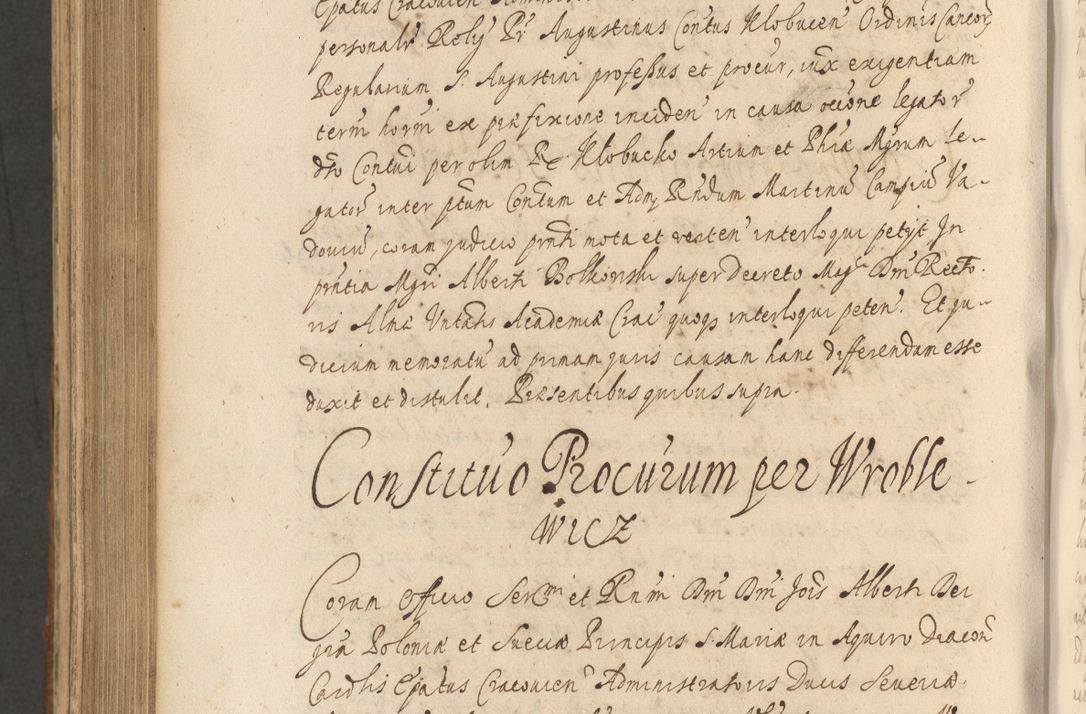 Zdjęcie nr 1082 dla obiektu archiwalnego: Acta actorum, institutionum, resignationum, provisionum, decretorum, sententiarum, inscriptionum, testamentorum, confirmationum, ingrossationum, obligationum, quietationum, constitutionum R. D. Andreae Szołdrski, episcopi Kijoviensis, Gnesnensis et Posnaniensis praepositi, cantoris Cracoviensis, Vladislaviensis canonici, R. S. M. secretarii, episcopatus Cracoviensis in spiritualibus er temporalibus deputati anno 1633, 1634 et 1635