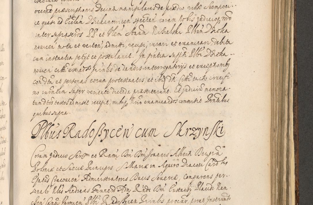 Zdjęcie nr 1079 dla obiektu archiwalnego: Acta actorum, institutionum, resignationum, provisionum, decretorum, sententiarum, inscriptionum, testamentorum, confirmationum, ingrossationum, obligationum, quietationum, constitutionum R. D. Andreae Szołdrski, episcopi Kijoviensis, Gnesnensis et Posnaniensis praepositi, cantoris Cracoviensis, Vladislaviensis canonici, R. S. M. secretarii, episcopatus Cracoviensis in spiritualibus er temporalibus deputati anno 1633, 1634 et 1635