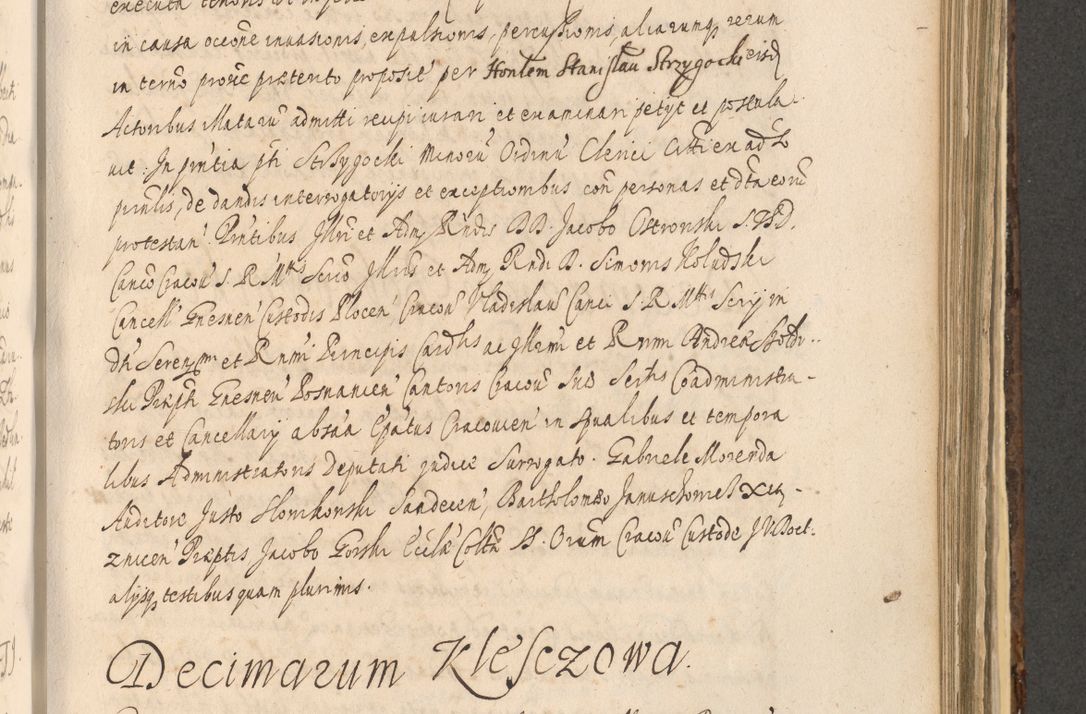 Zdjęcie nr 1075 dla obiektu archiwalnego: Acta actorum, institutionum, resignationum, provisionum, decretorum, sententiarum, inscriptionum, testamentorum, confirmationum, ingrossationum, obligationum, quietationum, constitutionum R. D. Andreae Szołdrski, episcopi Kijoviensis, Gnesnensis et Posnaniensis praepositi, cantoris Cracoviensis, Vladislaviensis canonici, R. S. M. secretarii, episcopatus Cracoviensis in spiritualibus er temporalibus deputati anno 1633, 1634 et 1635