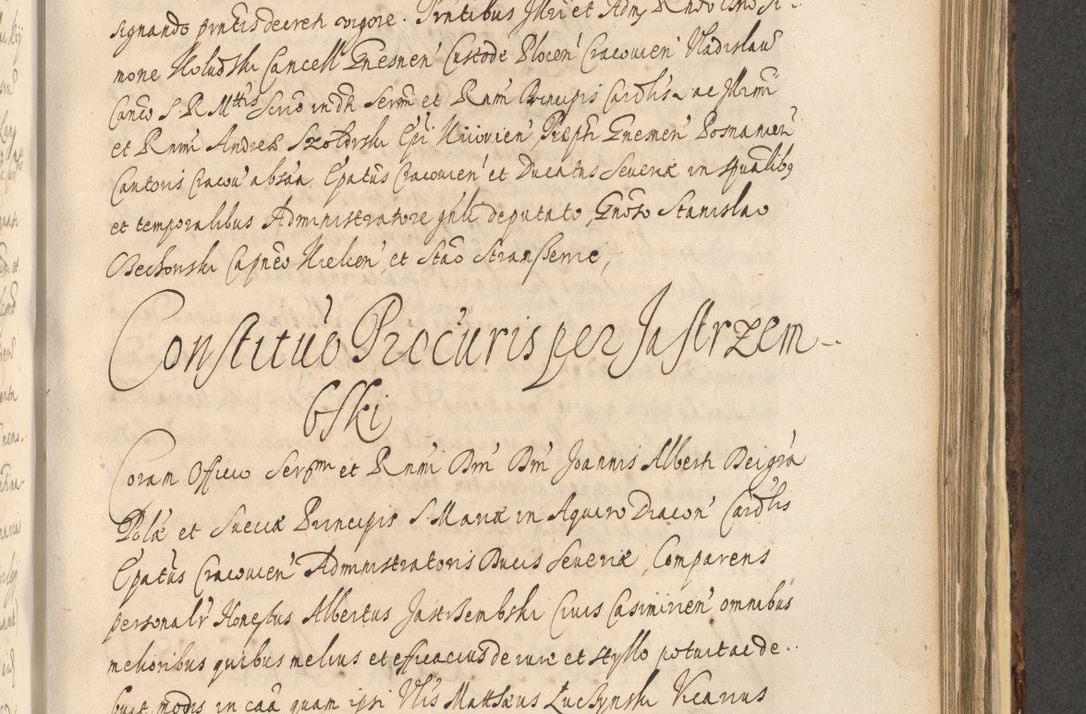 Zdjęcie nr 1073 dla obiektu archiwalnego: Acta actorum, institutionum, resignationum, provisionum, decretorum, sententiarum, inscriptionum, testamentorum, confirmationum, ingrossationum, obligationum, quietationum, constitutionum R. D. Andreae Szołdrski, episcopi Kijoviensis, Gnesnensis et Posnaniensis praepositi, cantoris Cracoviensis, Vladislaviensis canonici, R. S. M. secretarii, episcopatus Cracoviensis in spiritualibus er temporalibus deputati anno 1633, 1634 et 1635