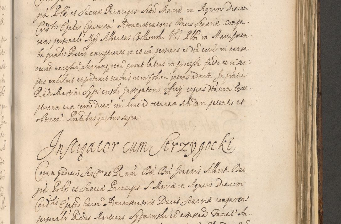Zdjęcie nr 1069 dla obiektu archiwalnego: Acta actorum, institutionum, resignationum, provisionum, decretorum, sententiarum, inscriptionum, testamentorum, confirmationum, ingrossationum, obligationum, quietationum, constitutionum R. D. Andreae Szołdrski, episcopi Kijoviensis, Gnesnensis et Posnaniensis praepositi, cantoris Cracoviensis, Vladislaviensis canonici, R. S. M. secretarii, episcopatus Cracoviensis in spiritualibus er temporalibus deputati anno 1633, 1634 et 1635
