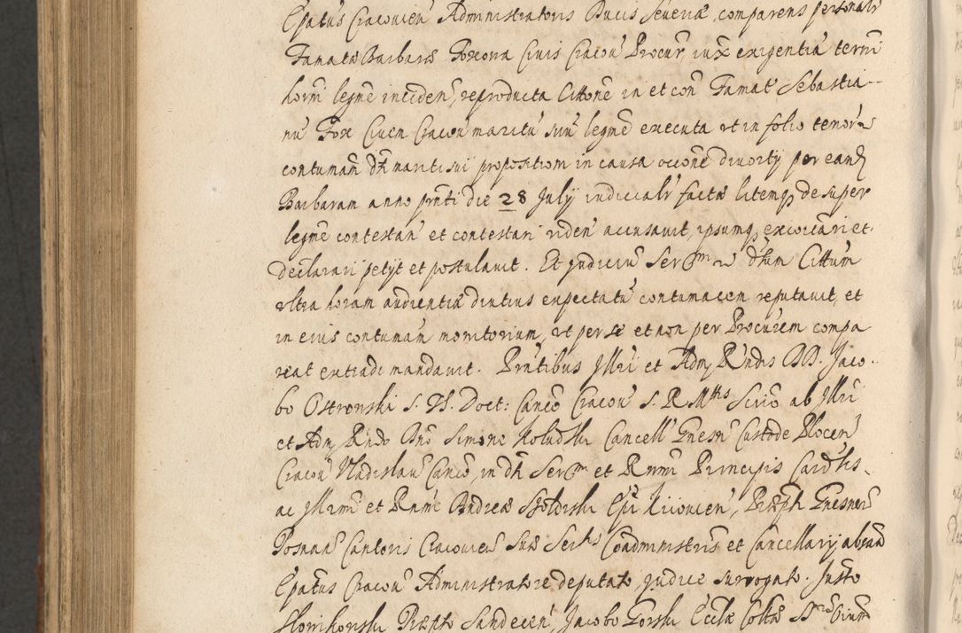 Zdjęcie nr 1064 dla obiektu archiwalnego: Acta actorum, institutionum, resignationum, provisionum, decretorum, sententiarum, inscriptionum, testamentorum, confirmationum, ingrossationum, obligationum, quietationum, constitutionum R. D. Andreae Szołdrski, episcopi Kijoviensis, Gnesnensis et Posnaniensis praepositi, cantoris Cracoviensis, Vladislaviensis canonici, R. S. M. secretarii, episcopatus Cracoviensis in spiritualibus er temporalibus deputati anno 1633, 1634 et 1635