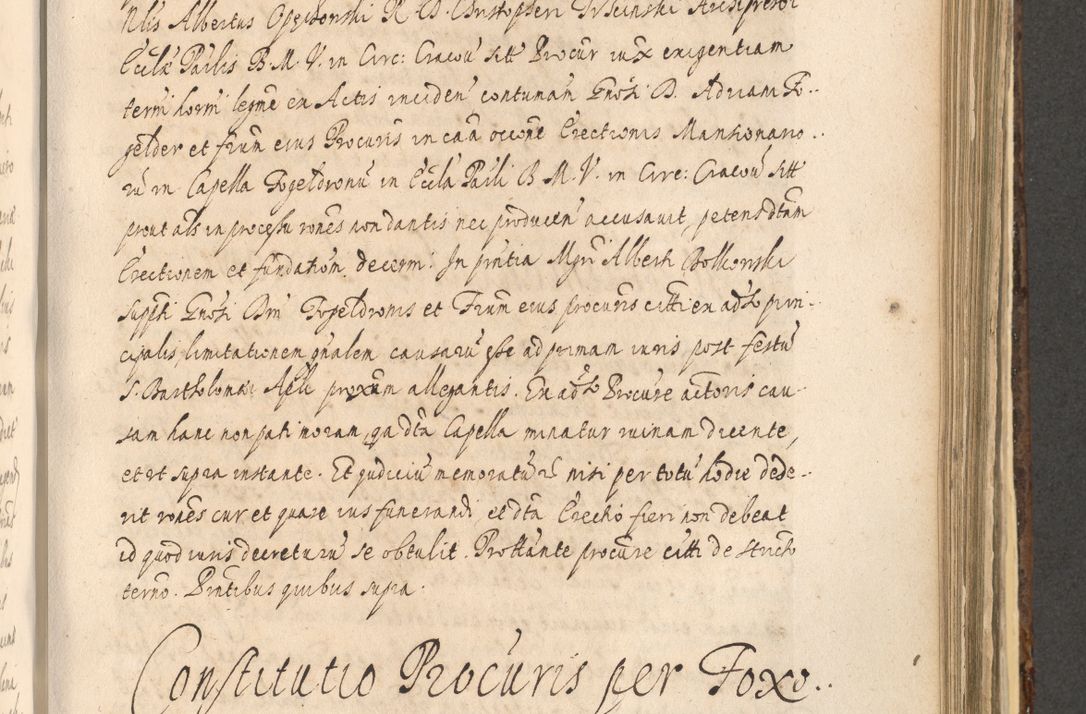 Zdjęcie nr 1061 dla obiektu archiwalnego: Acta actorum, institutionum, resignationum, provisionum, decretorum, sententiarum, inscriptionum, testamentorum, confirmationum, ingrossationum, obligationum, quietationum, constitutionum R. D. Andreae Szołdrski, episcopi Kijoviensis, Gnesnensis et Posnaniensis praepositi, cantoris Cracoviensis, Vladislaviensis canonici, R. S. M. secretarii, episcopatus Cracoviensis in spiritualibus er temporalibus deputati anno 1633, 1634 et 1635