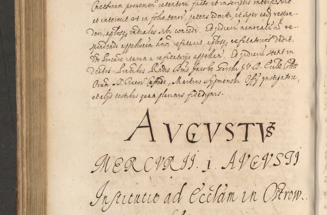 Zdjęcie nr 1058 dla obiektu archiwalnego: Acta actorum, institutionum, resignationum, provisionum, decretorum, sententiarum, inscriptionum, testamentorum, confirmationum, ingrossationum, obligationum, quietationum, constitutionum R. D. Andreae Szołdrski, episcopi Kijoviensis, Gnesnensis et Posnaniensis praepositi, cantoris Cracoviensis, Vladislaviensis canonici, R. S. M. secretarii, episcopatus Cracoviensis in spiritualibus er temporalibus deputati anno 1633, 1634 et 1635