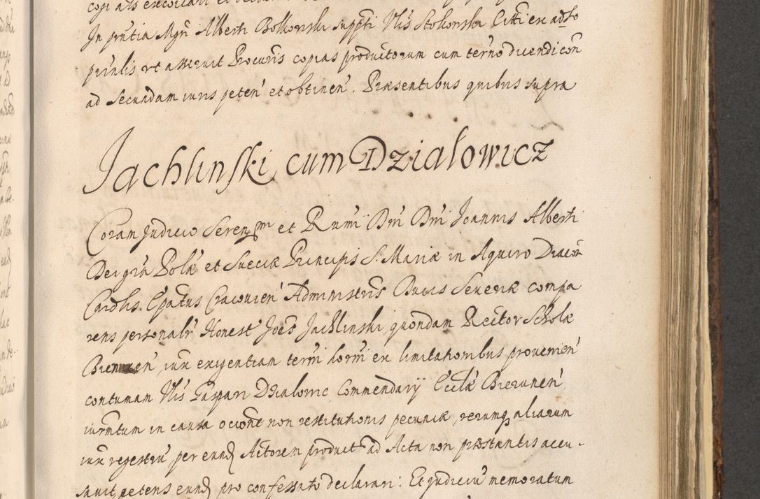 Zdjęcie nr 1019 dla obiektu archiwalnego: Acta actorum, institutionum, resignationum, provisionum, decretorum, sententiarum, inscriptionum, testamentorum, confirmationum, ingrossationum, obligationum, quietationum, constitutionum R. D. Andreae Szołdrski, episcopi Kijoviensis, Gnesnensis et Posnaniensis praepositi, cantoris Cracoviensis, Vladislaviensis canonici, R. S. M. secretarii, episcopatus Cracoviensis in spiritualibus er temporalibus deputati anno 1633, 1634 et 1635
