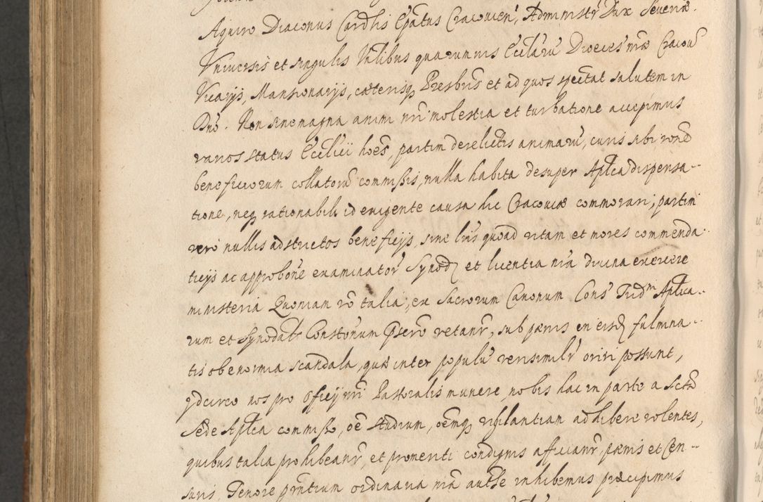 Zdjęcie nr 1022 dla obiektu archiwalnego: Acta actorum, institutionum, resignationum, provisionum, decretorum, sententiarum, inscriptionum, testamentorum, confirmationum, ingrossationum, obligationum, quietationum, constitutionum R. D. Andreae Szołdrski, episcopi Kijoviensis, Gnesnensis et Posnaniensis praepositi, cantoris Cracoviensis, Vladislaviensis canonici, R. S. M. secretarii, episcopatus Cracoviensis in spiritualibus er temporalibus deputati anno 1633, 1634 et 1635