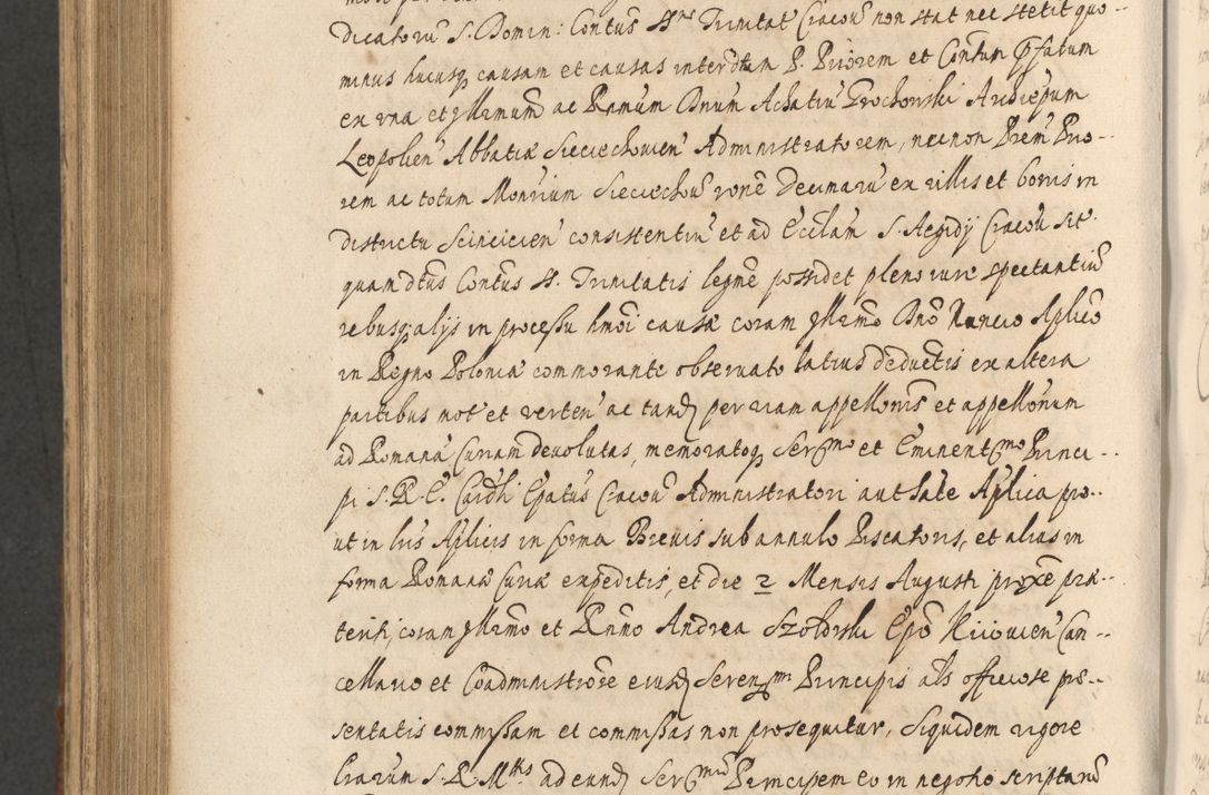 Zdjęcie nr 1054 dla obiektu archiwalnego: Acta actorum, institutionum, resignationum, provisionum, decretorum, sententiarum, inscriptionum, testamentorum, confirmationum, ingrossationum, obligationum, quietationum, constitutionum R. D. Andreae Szołdrski, episcopi Kijoviensis, Gnesnensis et Posnaniensis praepositi, cantoris Cracoviensis, Vladislaviensis canonici, R. S. M. secretarii, episcopatus Cracoviensis in spiritualibus er temporalibus deputati anno 1633, 1634 et 1635