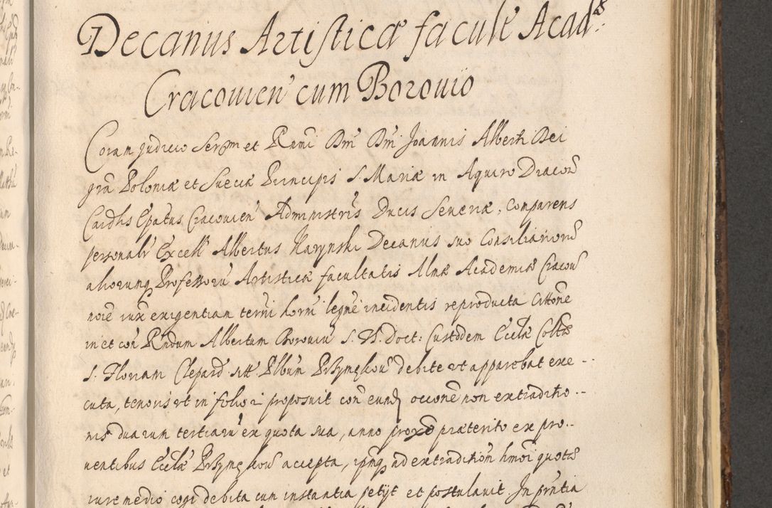Zdjęcie nr 1047 dla obiektu archiwalnego: Acta actorum, institutionum, resignationum, provisionum, decretorum, sententiarum, inscriptionum, testamentorum, confirmationum, ingrossationum, obligationum, quietationum, constitutionum R. D. Andreae Szołdrski, episcopi Kijoviensis, Gnesnensis et Posnaniensis praepositi, cantoris Cracoviensis, Vladislaviensis canonici, R. S. M. secretarii, episcopatus Cracoviensis in spiritualibus er temporalibus deputati anno 1633, 1634 et 1635