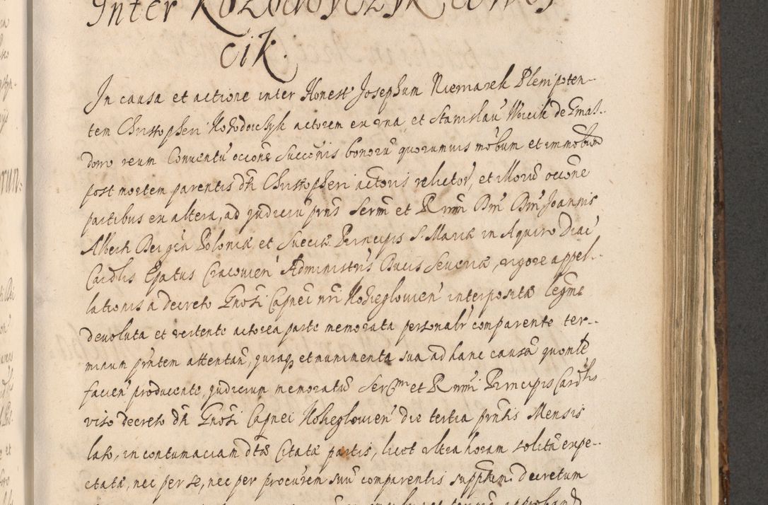 Zdjęcie nr 1037 dla obiektu archiwalnego: Acta actorum, institutionum, resignationum, provisionum, decretorum, sententiarum, inscriptionum, testamentorum, confirmationum, ingrossationum, obligationum, quietationum, constitutionum R. D. Andreae Szołdrski, episcopi Kijoviensis, Gnesnensis et Posnaniensis praepositi, cantoris Cracoviensis, Vladislaviensis canonici, R. S. M. secretarii, episcopatus Cracoviensis in spiritualibus er temporalibus deputati anno 1633, 1634 et 1635