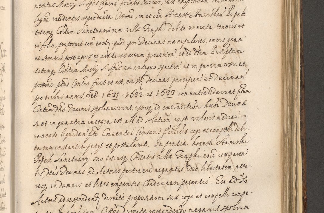 Zdjęcie nr 1031 dla obiektu archiwalnego: Acta actorum, institutionum, resignationum, provisionum, decretorum, sententiarum, inscriptionum, testamentorum, confirmationum, ingrossationum, obligationum, quietationum, constitutionum R. D. Andreae Szołdrski, episcopi Kijoviensis, Gnesnensis et Posnaniensis praepositi, cantoris Cracoviensis, Vladislaviensis canonici, R. S. M. secretarii, episcopatus Cracoviensis in spiritualibus er temporalibus deputati anno 1633, 1634 et 1635