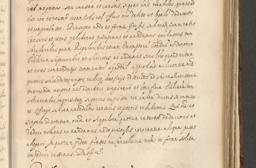 Zdjęcie nr 1023 dla obiektu archiwalnego: Acta actorum, institutionum, resignationum, provisionum, decretorum, sententiarum, inscriptionum, testamentorum, confirmationum, ingrossationum, obligationum, quietationum, constitutionum R. D. Andreae Szołdrski, episcopi Kijoviensis, Gnesnensis et Posnaniensis praepositi, cantoris Cracoviensis, Vladislaviensis canonici, R. S. M. secretarii, episcopatus Cracoviensis in spiritualibus er temporalibus deputati anno 1633, 1634 et 1635