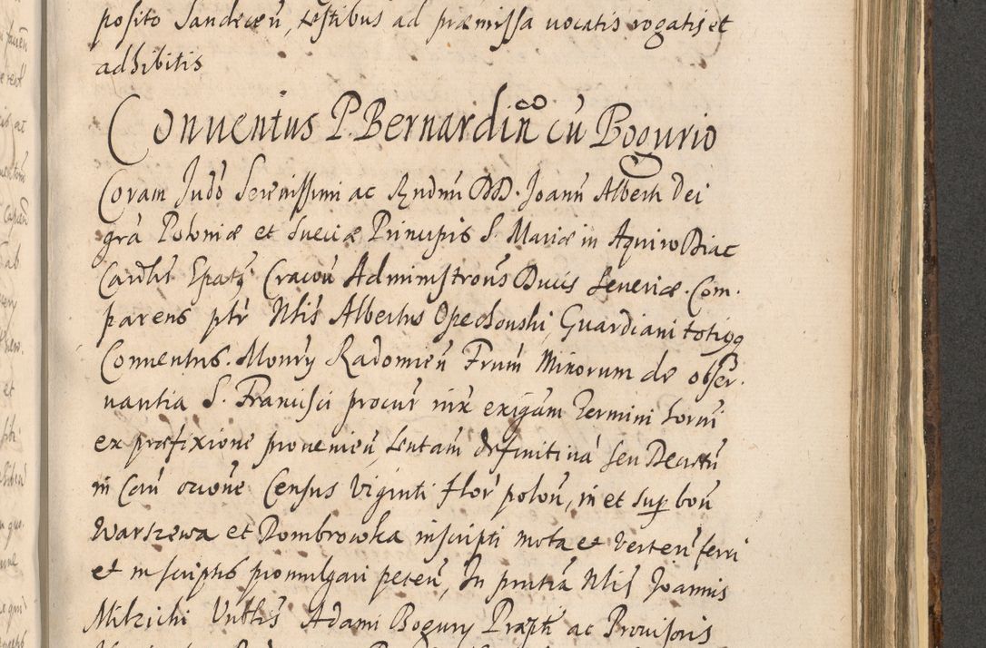 Zdjęcie nr 1211 dla obiektu archiwalnego: Acta actorum, institutionum, resignationum, provisionum, decretorum, sententiarum, inscriptionum, testamentorum, confirmationum, ingrossationum, obligationum, quietationum, constitutionum R. D. Andreae Szołdrski, episcopi Kijoviensis, Gnesnensis et Posnaniensis praepositi, cantoris Cracoviensis, Vladislaviensis canonici, R. S. M. secretarii, episcopatus Cracoviensis in spiritualibus er temporalibus deputati anno 1633, 1634 et 1635
