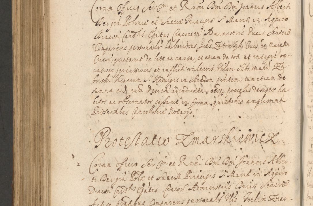 Zdjęcie nr 1212 dla obiektu archiwalnego: Acta actorum, institutionum, resignationum, provisionum, decretorum, sententiarum, inscriptionum, testamentorum, confirmationum, ingrossationum, obligationum, quietationum, constitutionum R. D. Andreae Szołdrski, episcopi Kijoviensis, Gnesnensis et Posnaniensis praepositi, cantoris Cracoviensis, Vladislaviensis canonici, R. S. M. secretarii, episcopatus Cracoviensis in spiritualibus er temporalibus deputati anno 1633, 1634 et 1635