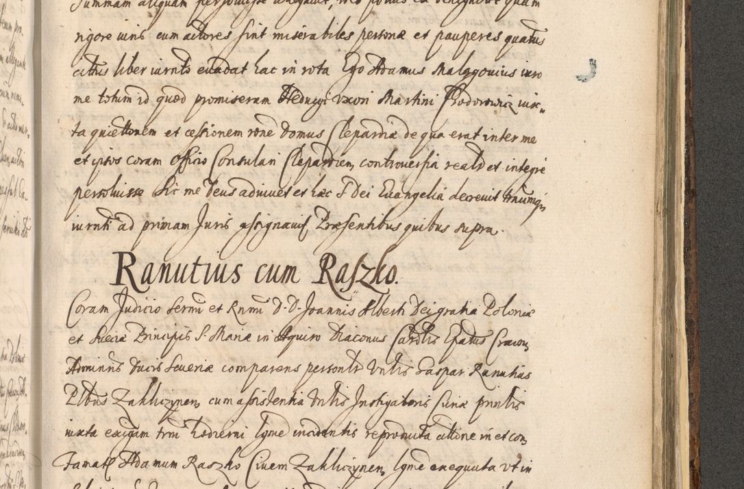 Zdjęcie nr 1407 dla obiektu archiwalnego: Acta actorum, institutionum, resignationum, provisionum, decretorum, sententiarum, inscriptionum, testamentorum, confirmationum, ingrossationum, obligationum, quietationum, constitutionum R. D. Andreae Szołdrski, episcopi Kijoviensis, Gnesnensis et Posnaniensis praepositi, cantoris Cracoviensis, Vladislaviensis canonici, R. S. M. secretarii, episcopatus Cracoviensis in spiritualibus er temporalibus deputati anno 1633, 1634 et 1635