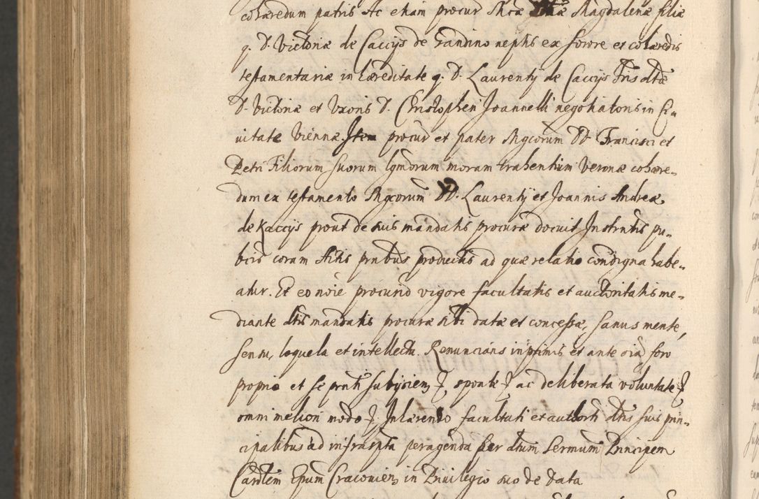 Zdjęcie nr 1396 dla obiektu archiwalnego: Acta actorum, institutionum, resignationum, provisionum, decretorum, sententiarum, inscriptionum, testamentorum, confirmationum, ingrossationum, obligationum, quietationum, constitutionum R. D. Andreae Szołdrski, episcopi Kijoviensis, Gnesnensis et Posnaniensis praepositi, cantoris Cracoviensis, Vladislaviensis canonici, R. S. M. secretarii, episcopatus Cracoviensis in spiritualibus er temporalibus deputati anno 1633, 1634 et 1635