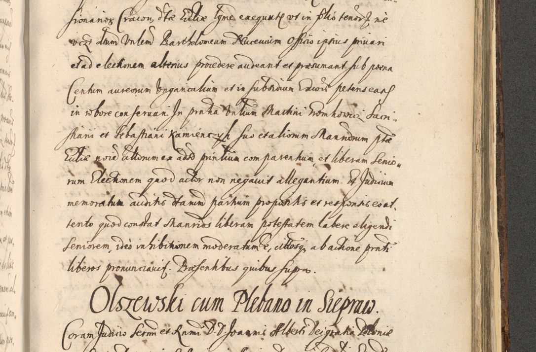 Zdjęcie nr 1389 dla obiektu archiwalnego: Acta actorum, institutionum, resignationum, provisionum, decretorum, sententiarum, inscriptionum, testamentorum, confirmationum, ingrossationum, obligationum, quietationum, constitutionum R. D. Andreae Szołdrski, episcopi Kijoviensis, Gnesnensis et Posnaniensis praepositi, cantoris Cracoviensis, Vladislaviensis canonici, R. S. M. secretarii, episcopatus Cracoviensis in spiritualibus er temporalibus deputati anno 1633, 1634 et 1635