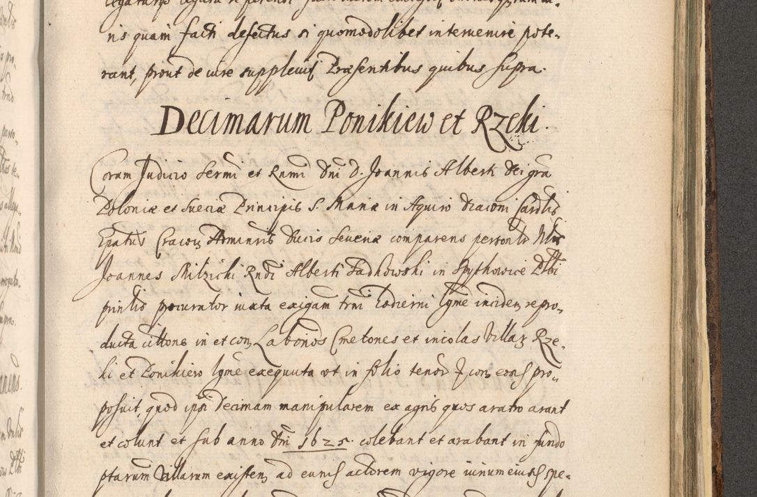 Zdjęcie nr 1385 dla obiektu archiwalnego: Acta actorum, institutionum, resignationum, provisionum, decretorum, sententiarum, inscriptionum, testamentorum, confirmationum, ingrossationum, obligationum, quietationum, constitutionum R. D. Andreae Szołdrski, episcopi Kijoviensis, Gnesnensis et Posnaniensis praepositi, cantoris Cracoviensis, Vladislaviensis canonici, R. S. M. secretarii, episcopatus Cracoviensis in spiritualibus er temporalibus deputati anno 1633, 1634 et 1635