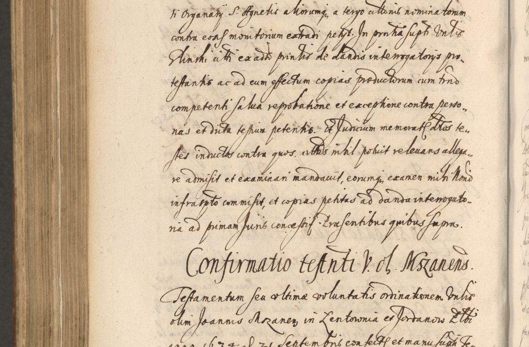 Zdjęcie nr 1384 dla obiektu archiwalnego: Acta actorum, institutionum, resignationum, provisionum, decretorum, sententiarum, inscriptionum, testamentorum, confirmationum, ingrossationum, obligationum, quietationum, constitutionum R. D. Andreae Szołdrski, episcopi Kijoviensis, Gnesnensis et Posnaniensis praepositi, cantoris Cracoviensis, Vladislaviensis canonici, R. S. M. secretarii, episcopatus Cracoviensis in spiritualibus er temporalibus deputati anno 1633, 1634 et 1635